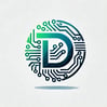 DALL·E 2024-10-23 15.33.58 - A modern and abstract logo for a fictional client company called DynaTech Innovations. The logo features a sleek, stylized letter D intertwined wi